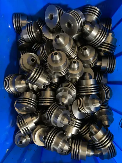 Custom CNC Machined Metal Guide/Locating Component with Precision Grooves 