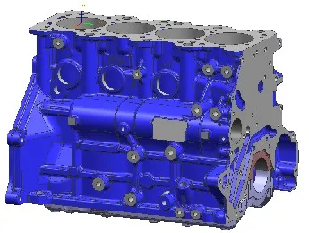 Gray Iron Casting Mold for Making Engine Cylinder Block Head Castings 